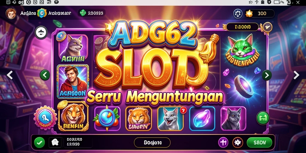 Tampilan gameplay seru dari permainan Slot ADG62.