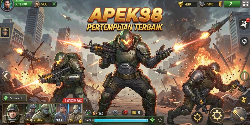 Tangkapan layar APEK88 menunjukkan aksi pertempuran yang intens.