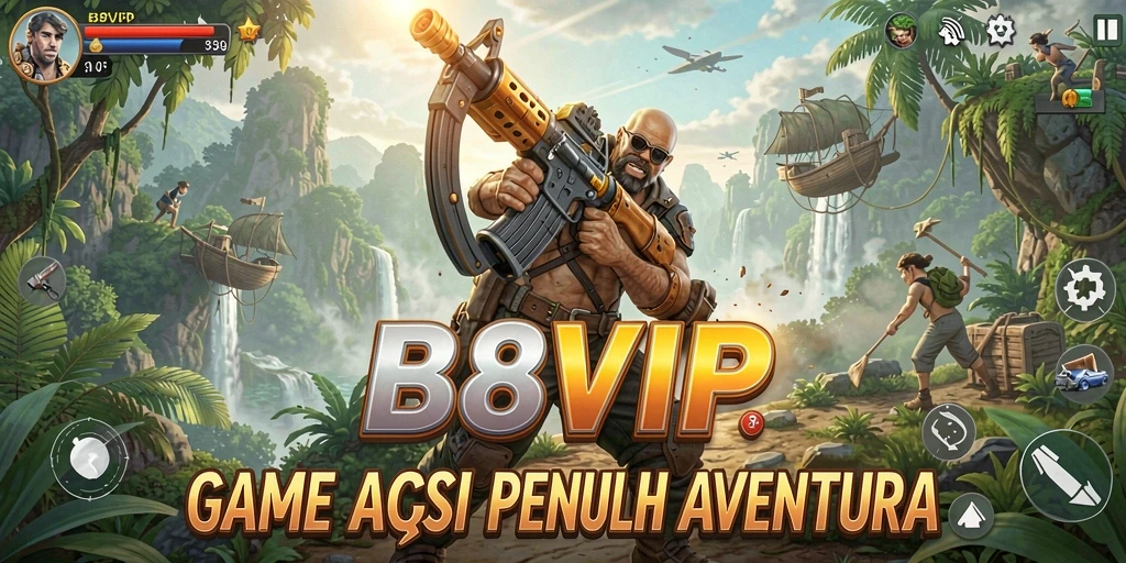 Tangkapan layar yang menampilkan aksi seru di B8VIP.