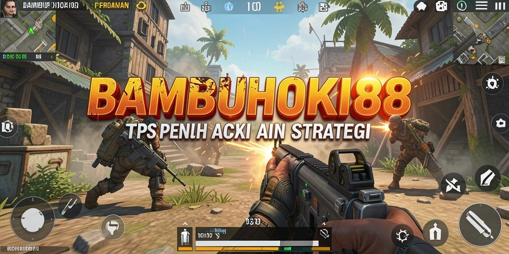 Screenshot BAMBUHOKI88 menampilkan momen aksi seru dalam gameplay TPS.