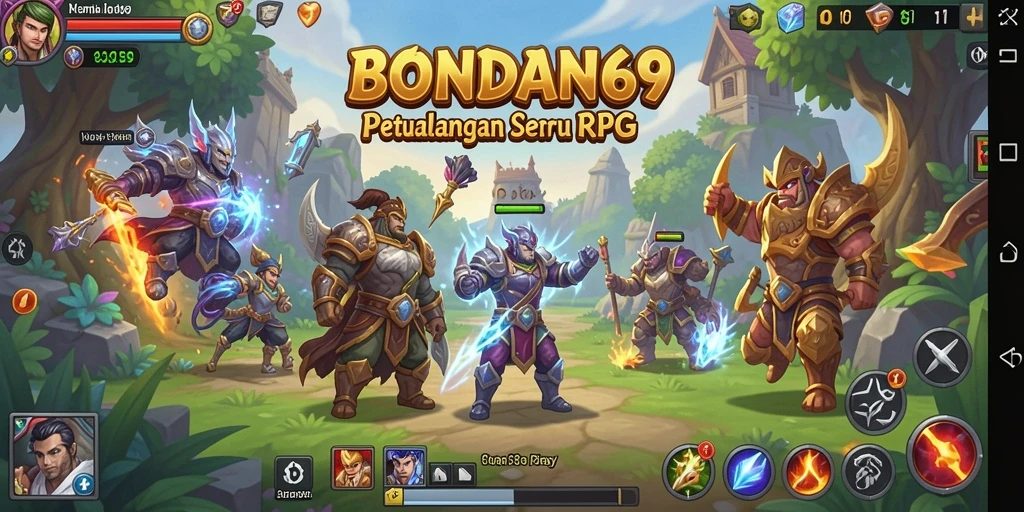 Tangkapan layar menunjukkan aksi seru dalam pertempuran RPG.
