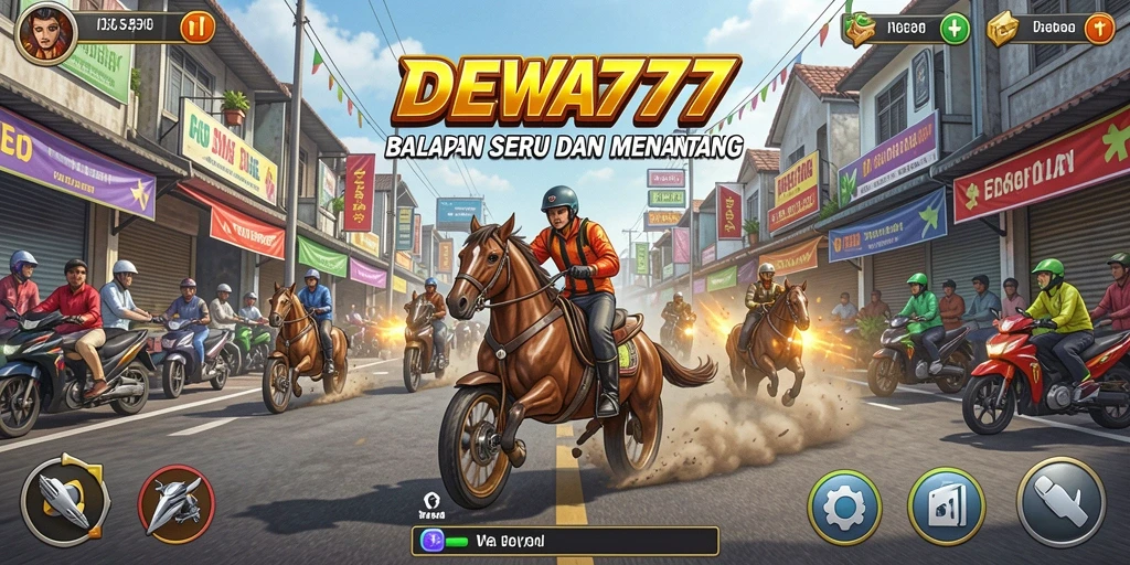 Gameplay balap mendebarkan di DEWA777 dengan grafis menawan.