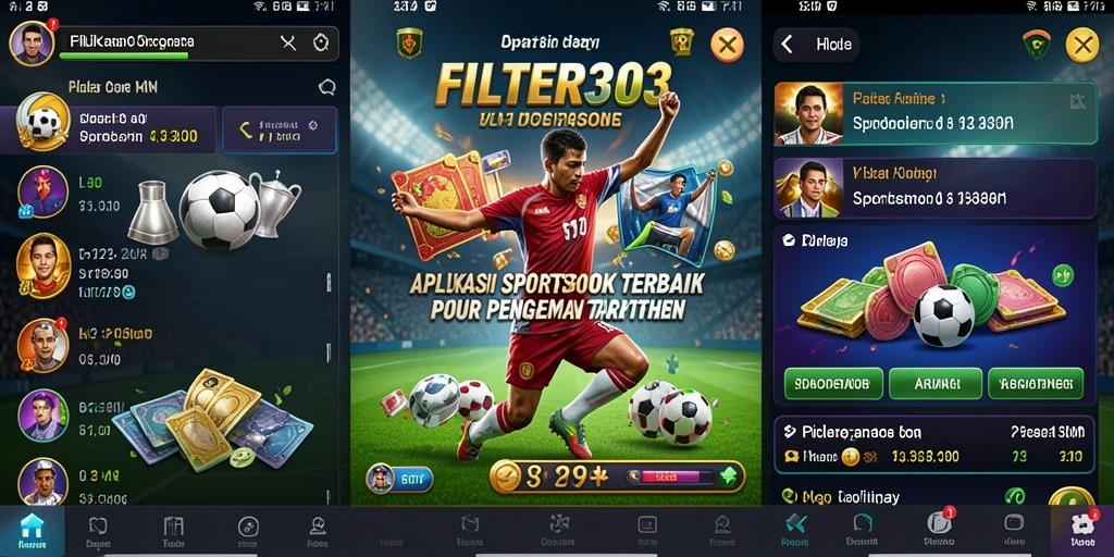 Tampilan menarik dari gameplay aplikasi Sportsbook.
