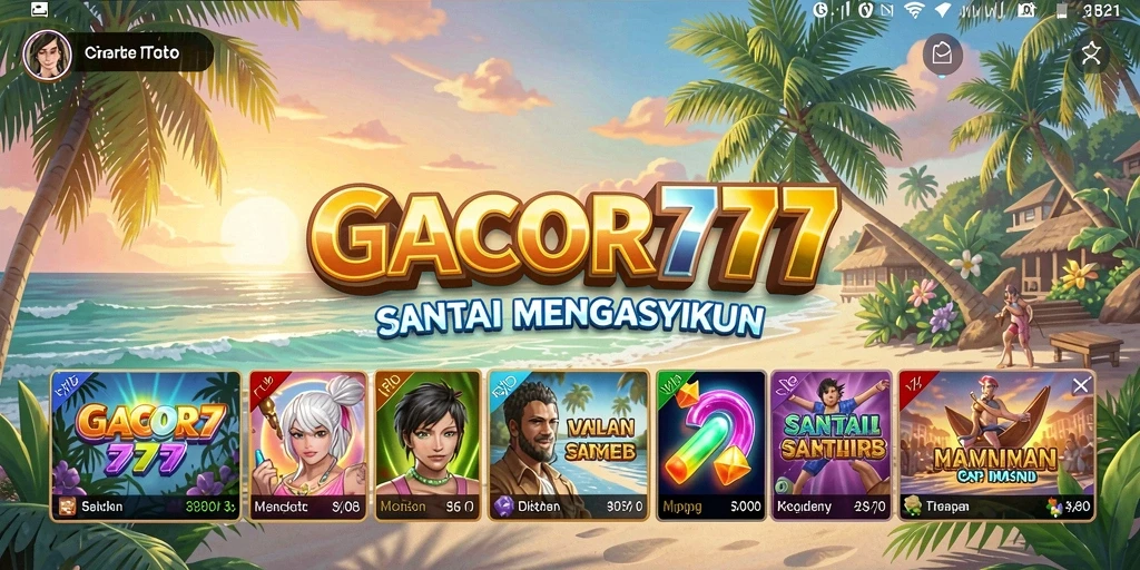 Tampilan gameplay GACOR777 yang mengasyikkan dan penuh warna.
