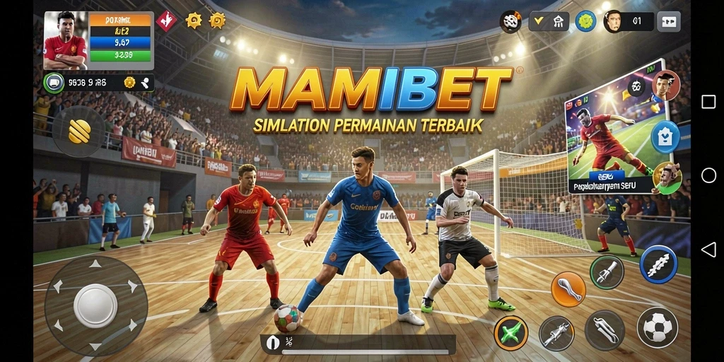 Screenshot gameplay MAMIBET menunjukkan keseruan membangun kasino.