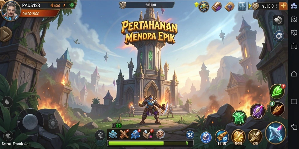Gameplay seru dari PAUS123 dalam Tower Defense yang menegangkan.