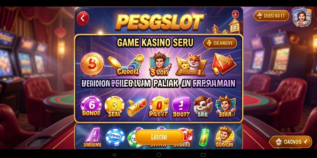 Tampilan gameplay PESGSLOT yang menarik dan penuh warna.