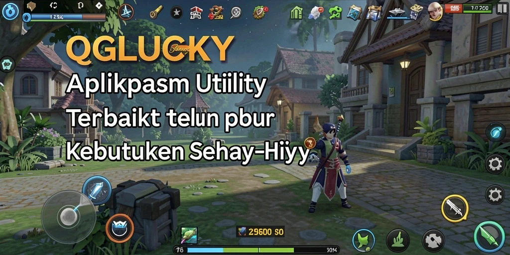 Tampilan antarmuka QGLUCKY yang user-friendly dan fungsional.