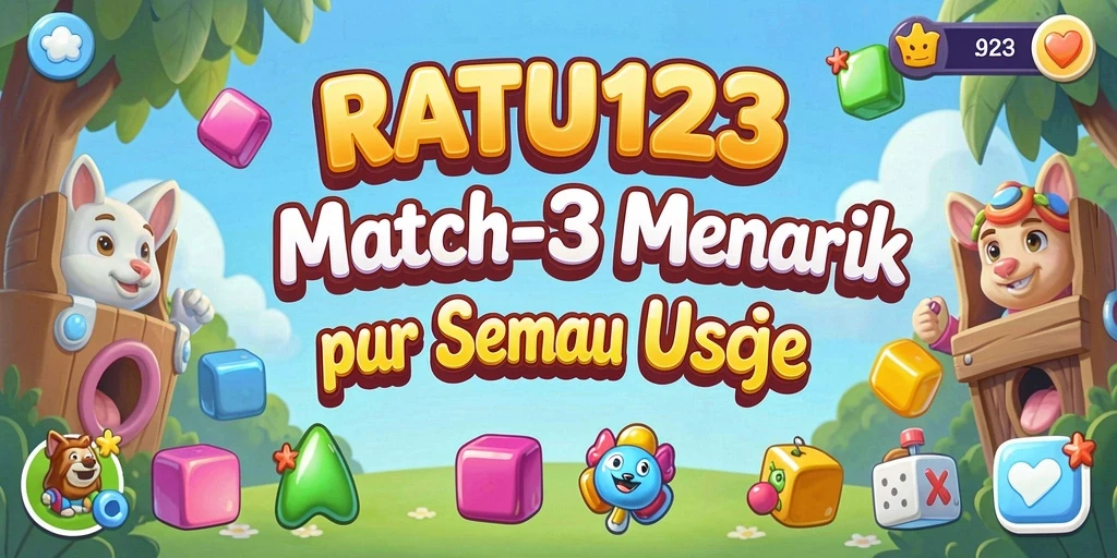 Tampilan gameplay yang seru dan penuh warna di RATU123.