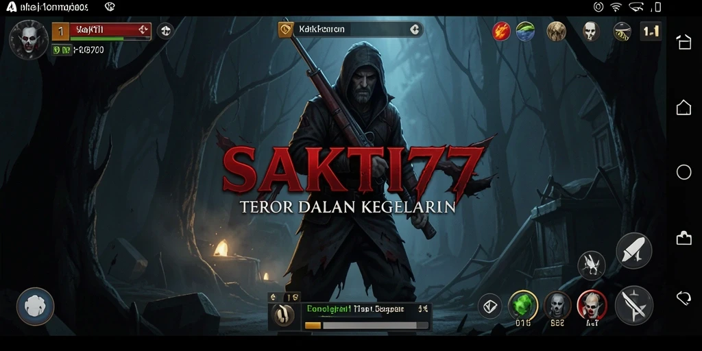 Gameplay SAKTI77 dengan suasana mencekam dan menakutkan.
