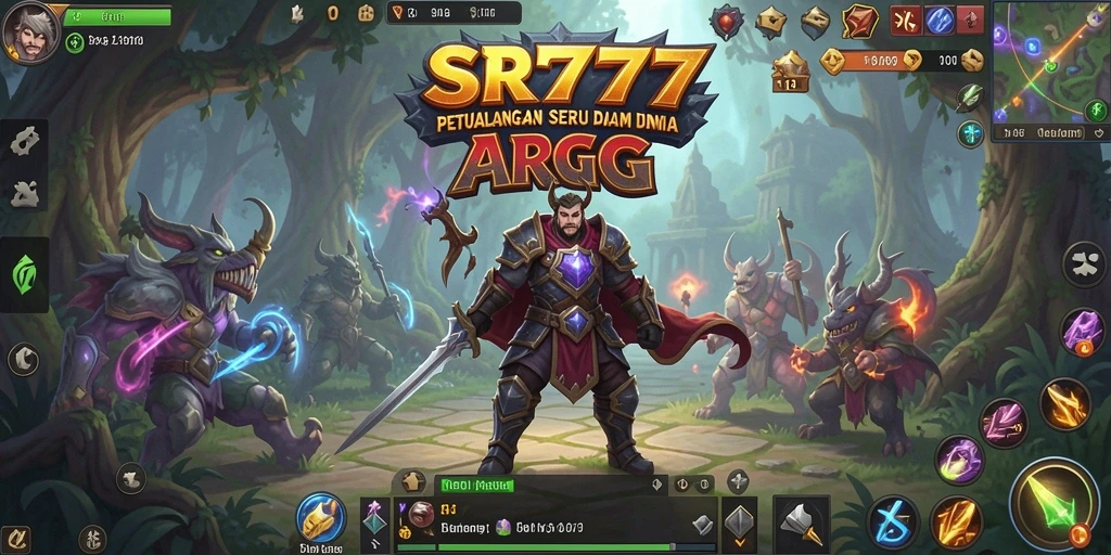 Tangkapan layar gameplay SR777 menampilkan aksi pertarungan seru dalam dunia ARPG.