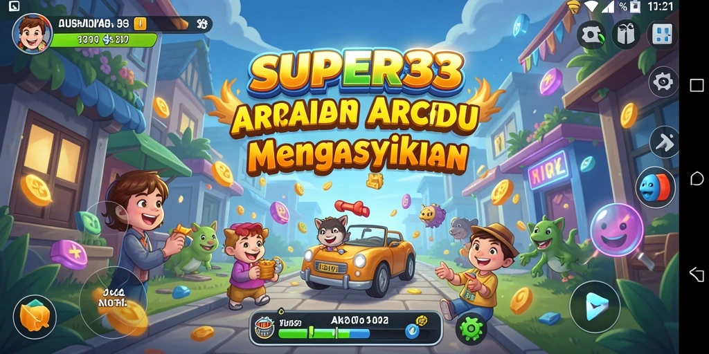 Tampilan menarik dari gameplay SUPER33 yang seru dan menantang.