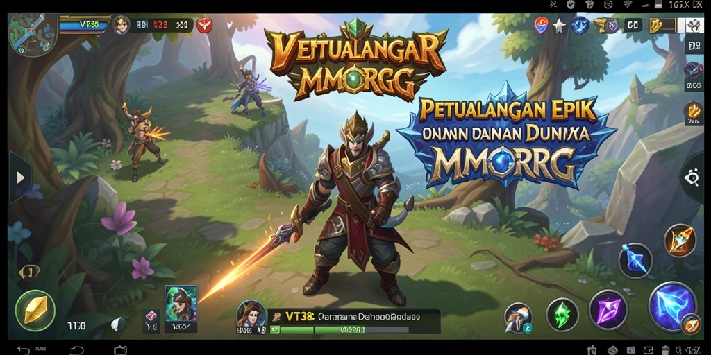Tampilan screenshot dari gameplay menarik di dunia MMORPG.